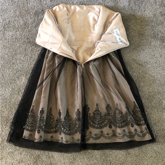 David's Bridal Mesh Beaded Prom Dress 12 Gorgeous Tulle Caviar Embellished Party - Picture 7 of 15